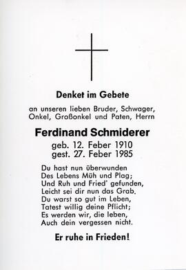 Schmiderer, Ferdinand