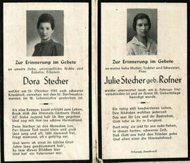 Stecher, Julie und Stecher, Dora
