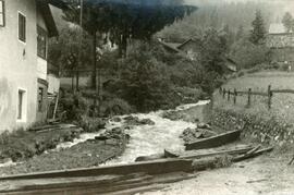 Hochwasser bei der Tischlerei Erlacher