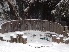 Winter am Waldspielplatz