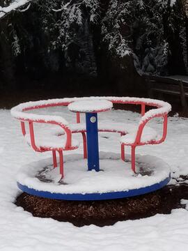 Winter am Waldspielplatz