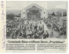 Gemeinde Rinn eröffnet ihren " Prachtbau"