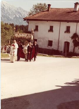 &quot;Laichner Hof&quot;, abgetragen, heutiger Standort des Musikpavillons