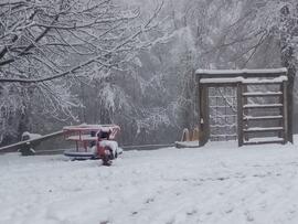 Winter am Waldspielplatz