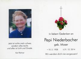 Niederbacher, Pepi