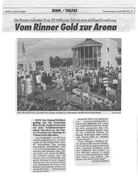 Einweihung der neuen Volksschule