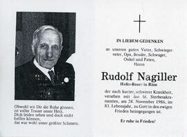 Nagiller, Rudolf &quot;Hofer-Bauer&quot;