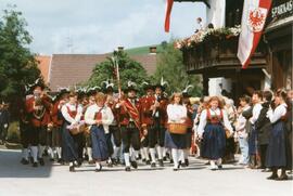 Bezirksschützenfest, Musikkapelle Saggen, Begleiterin: Scharmann Kathi