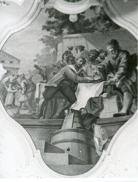 Deckenfresko in der Kirche Judenstein (Verkaufszene )