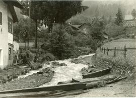 Hochwasser und Überschwemmung beim " Unterem Laviernbad"