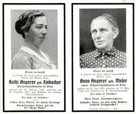 Angerer, Kathi "Walzernhofbäuerin" und Angerer, Anna ehem. "Walzernhofbäuerin&quot...