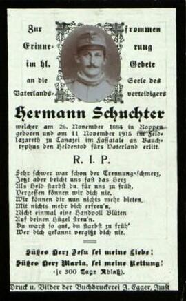 Schuchter Hermann  Soldat1884 - 1915