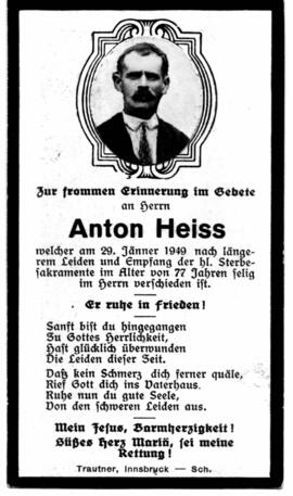 Heiss Anton 1872 - 1949