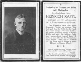 Raffl Heinrich Theologe 1894 - 1917