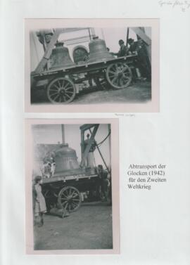 Abtransport der Glocken für den 2. Weltkrieg