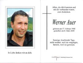 Auer Werner 1968 - 2009