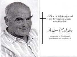 Schuler Anton  1917 - 2005