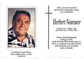 Neururer Herbert, 1941 - 2001