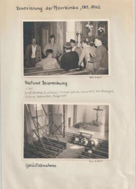 Renovierung der Pfarrkirche Roppen 1962-1963