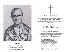 Gstrein Hilda 1912 - 1987