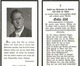 Köll Oskar Bahnangestellter 1905 - 1948