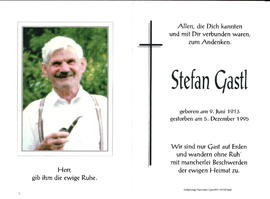 Gastl Stefan 1913 - 1995