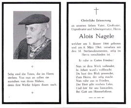 Nagele Alois 1866 - 1964