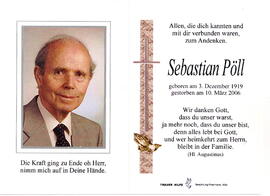 Pöll Sebastian 1919 - 2006