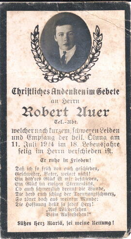 Auer Robert 1906 - 1924