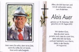 Auer Alois 1929 - 2012