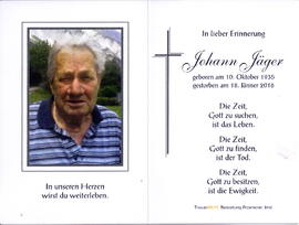 Jäger Johann 1935 - 2016
