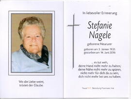 Nagele Stefanie geb. Neururer 1935 - 2016