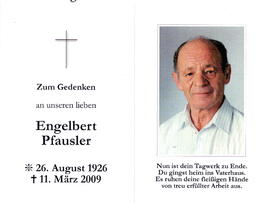 Pfausler Engelbert 1926 - 2009