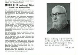 Heiss Johann Bruder Otto, Pater und Priester 1903 - 1981