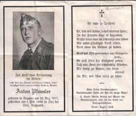 Pfausler Anton  "Krust"1917 - 1946