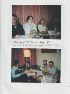 Klassentreffen des Jahrganges 1973 im Cafe Rudigier