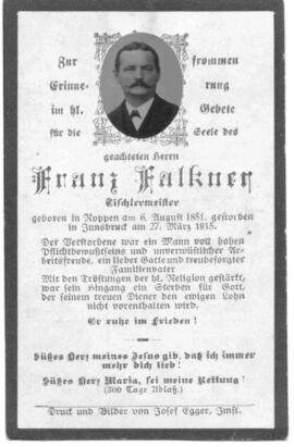 Falkner Franz, Tischlermeister, 1851 - 1915