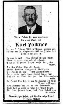 Falkner Karl 1889 - 1943