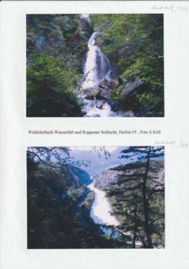 Waldeler Bach Wasserfall und Roppener Schlucht