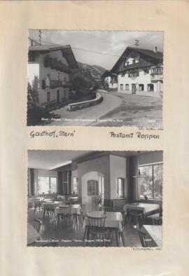 Pstkarte Gasthof Stern mit Postamt Roppen