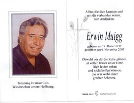 Muigg Erwin 1932 - 2005