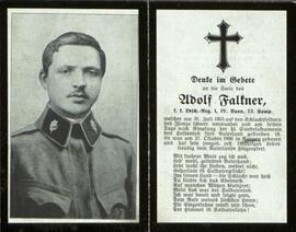 Falkner Adolf Soldat1896 - 1915