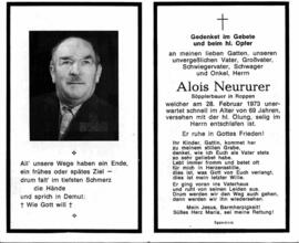 Neururer Alois &quot;Söpplerbauer&quot; 1904 - 1973