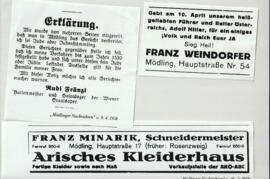 Anzeigen in Zeitschriften im 2. Weltkrieg