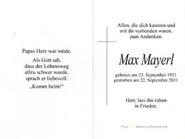 Mayerl Max 1921 - 2011 - 2