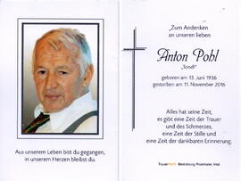Pohl Anton "Tondl", 1936 - 2016