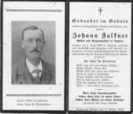 Falkner Johann  Wagnermeister 1882 - 1935