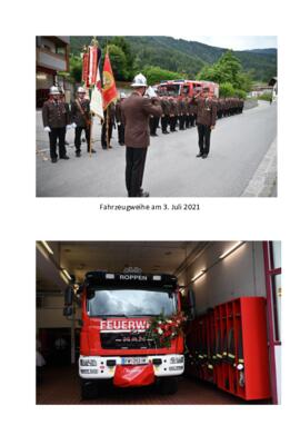 Feuerwehr Fahrzeugweihe Juli 2021