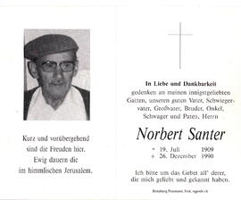 Santer Norbert 1909 - 1990