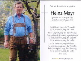 Mayr Heinz 1957 - 2017